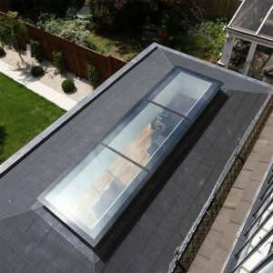 Fenêtre coulissante automatique personnalisée de toit en forme de lucarne cadre en alliage d'aluminium avec <span class=keywords><strong>trappe</strong></span> d'accès pour toit plat en verre résistant aux ouragans - Product Image 5