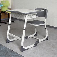 Tables et chaises d'école modernes en métal, démontables, écologiques, réglables en hauteur, OEM et ODM