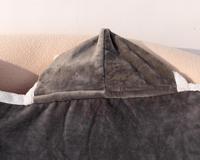 Couverture Polaire à Capuche en Flanelle à Carreaux, Écologique, Portable, pour TV et Sommeil, Confortable pour l'Hiver - Vente en Gros