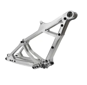 3/4/5轴数控加工铝零件折叠自行车车架