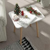 Table basse moderne en bois, petite table d'appoint, montage facile, table d'appoint compacte pour salon, chambre à coucher, meubles de salon