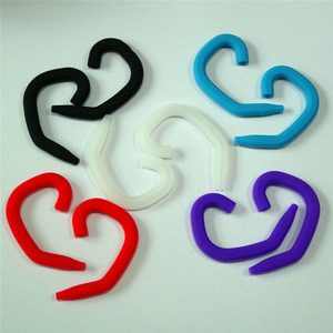 Silicone Ear Hooks For <b>Headphones</b> Soft Universal <b>Earphone</b> <b>Accessories</b> Red Purple Black White Blue - Product Image 1