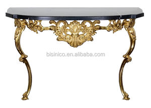 Table <span class=keywords><strong>Console</strong></span> avec tête de Lion en laiton <span class=keywords><strong>doré</strong></span>, Table pour Villa, de Style <span class=keywords><strong>Baroque</strong></span> français, pièces - Product Image 3