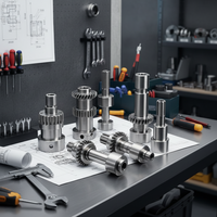 Pièces de robot en aluminium et acier inoxydable usinées CNC de précision sur mesure, prix usine