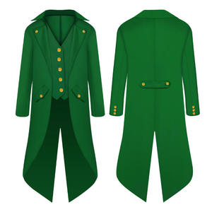 Costume de queue-de-pie steampunk Renaissance pour enfants, coton/polyester, <span class=keywords><strong>film</strong></span> télévisé, médiéval, pirate, vampire, veste victorienne - Product Image 4