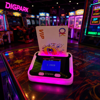 Terminal de lecture de cartes intelligent et compact avec Wi-Fi et écran LCD pour scanner les cartes d'identité des membres des parcs d'attractions et système de contrôle des factures