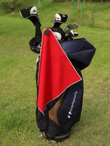 हुई हॉट सेल कॉटन गोल्फ तौलिया चुंबक उच्च गुणवत्ता वाले सस्ते अनुकूलित गोल्फ तौलिए माइक्रोफाइबर कस्टम