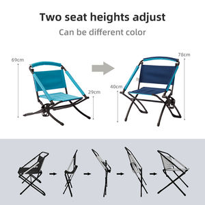 STARRYHEART Outdoor Wholesale <b>Portable</b> Height Adjustable Camping <b>Chair</b> <b>Beach</b> <b>Chair</b> With Cup Holder Pocket - Product Image 4
