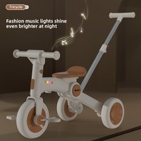 Nouveau tricycle multifonctionnel pour enfants, vélo, chariot, porteur et trotteur, poussette en métal, pour les 1-8 ans, vente en gros
