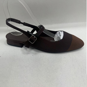Zapatos planos de mujer al por mayor con tacón bajo, estilo Mary <span class=keywords><strong>Jane</strong></span>, de punto degradado ombré, con punta y correa de hebilla - Product Image 2