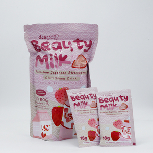 <span class=keywords><strong>นม</strong></span>บำรุงผิวสูตรกลูต้าไธโอน รสสตรอว์เบอร์รี ดูดซึมได้ดี 10 ซอง ช่วยให้ผิวกระจ่างใสเปล่งปลั่ง - Product Image 2