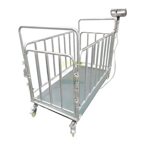 Vieh elektronische Boden waage mit Rädern 1,5 m Anti-Shake elektronische Waage Schweine rinder Tier gewichts waage - Product Image 6