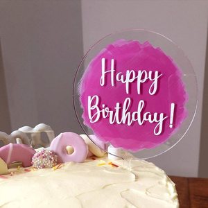 อุปกรณ์ตกแต่งหน้าเค้กอะคริลิคทรงกลม,ที่วางด้านบนเค้กแบบ DIY วงกลมเปล่าใสสำหรับตกแต่งเค้กและงานแต่งงานแบบกำหนดเองได้ตามต้องการ - Product Image 6