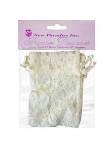 Sacs d'emballage en organza à cordon personnalisés en gros, 10x14cm, blancs transparents avec logo personnalisé pour cadeau de mariage - Product Image 6