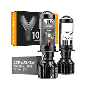 Wasserdicht Y10 H7 H4 Auto-LED-Scheinwerfer 4.500lm Ferne und Nahe Lichter H4 H7 Mini-LED-Projektor Scheinwerfer Fabrik