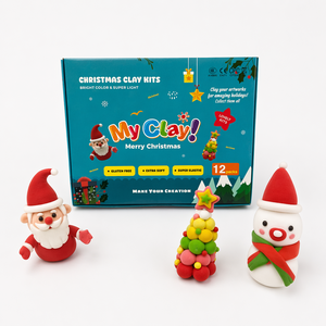 Arcilla para Modelar Muñecos de Nieve Navideños, Arcilla Espuma para Manualidades Infantiles con <span class=keywords><strong>Herramientas</strong></span> - Product Image 1