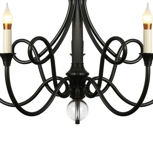 Lámpara de araña estilo francés para villa, candelabro europeo sencillo para sala de estar y comedor, lámpara de cobre estilo americano retro - Product Image 4