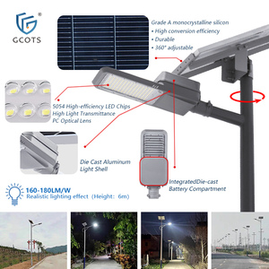 Lámpara Solar LED de Calle Tipo Dividido de 3.2V, 10W/15W/20W/25W, Impermeable para Exteriores, Iluminación de Alto Rendimiento para Áreas SL-JDC1 - Product Image 4