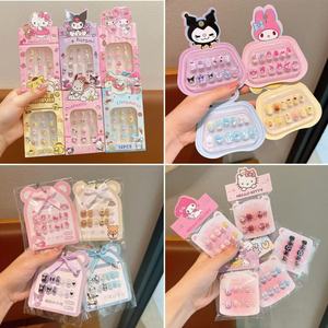 Juego de 12 <span class=keywords><strong>Uñas</strong></span> <span class=keywords><strong>Postizas</strong></span> Infantiles con Diseño de Anime, Reutilizables, con Pegamento y Adhesivos, para Fiestas - Product Image 5