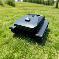 Tondeuse robot industrielle télécommandée sur chenilles, moteur essence 4 temps, zéro-turn, certifiée CE/EPA, pour agriculture et bricolage