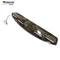 Barre d'éclairage de toit en fibre de carbone sèche avec 4 ampoules LED pour Land Rover Defender 110 90 130 L663 2020 2021 2022 2023 2024