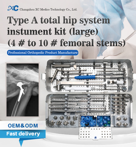 A-Type Total <span class=keywords><strong>Hip</strong></span> System Instrument 4 # ~10 #   Medische orthopedische implantaatgereedschappen voor dieren voor heupreconstructie - Product Image 3