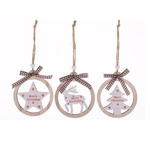 <span class=keywords><strong>Buon</strong></span> <span class=keywords><strong>natale</strong></span> auguri ciondolo legno di cervo albero di <span class=keywords><strong>natale</strong></span> appeso ornamento festa fornitura regalo - Product Image 5