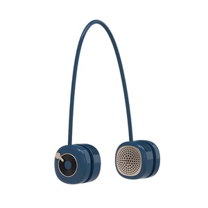 CE FCC Vente en gros Ventilateur de cou portable Rechargeable Mini suspendu 1800mAh Durable ABS RGB USB <span class=keywords><strong>C</strong></span> <span class=keywords><strong>Type</strong></span> <span class=keywords><strong>C</strong></span> Polonais sans lame - Product Image 2