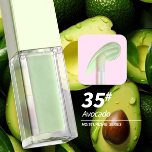 Ingrosso a basso contenuto <span class=keywords><strong>di</strong></span> MOQ <span class=keywords><strong>di</strong></span> alta qualità olio aromatizzante per labbra lucide private label Avocado chiaro vegan <span class=keywords><strong>rosa</strong></span> plumped - Product Image 1