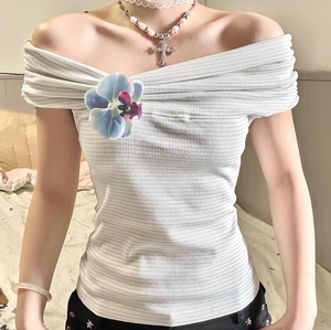 Camiseta Casual para Niñas, 100% Algodón, Estilo Simple, Holgada, para Verano, Tejido Transpirable, Precios - Product Image 4