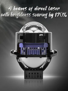 Lente de Proyector Láser Bi-LED Universal de 3 Pulgadas de Alta Calidad, Luz Alta y Baja, para Instalación y Modificación de Faros Delanteros Toyota - Product Image 3