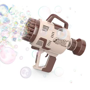 Pistola de bolha para crianças, pistola de brinquedo infantil com led super poderosa