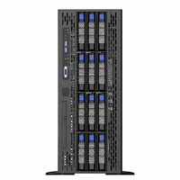 Workstation TTY TG558V3 4U 4 GPU Dual Intel Xeon Scalable Generasi ke-4 dan ke-5, Server Rendering AI Rak Tower