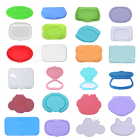 Fabricant chinois Distributeur de caractères personnalisé Couvercles de bouchon Lingettes humides Couvercle supérieur rabattable Couvercles de lingettes en plastique Capuchon de lingettes humides