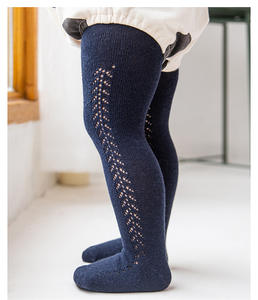 Collants tressés en coton pour fille, style coréen, doux, 8 couleurs unies, pour bébé, collection printemps-automne 2022 - Product Image 4