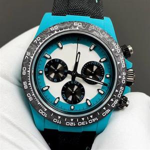 Drioshipping Design Stylish Luxury Men's <b>Watch</b> Carbon Fiber Luminous 40mm High Quality Automatic <b>Mechanical</b> <b>Watch</b> - Product Image 1
