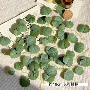 Feuille d'eucalyptus en mousse florale, fleur en soie de 16 cm pour la décoration de pinces à cheveux et l'artisanat - Product Image 1