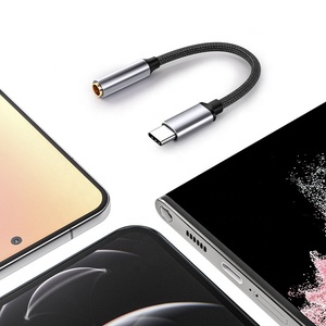 USB C to 3.5mm Headphones Adapter with DAC Digital Decoding Round Hole Audio Headphones <strong>Converter</strong> for Music Live Streaming - Product Image 2