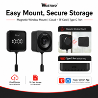 Cámara de Vigilancia Magnética 2 en 1 Wistino 3MP, Visión Nocturna a Todo Color, Detección de Movimiento, Alarma, Mini Cámara WiFi Tuya