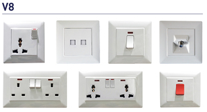 Presa Elettrica Doppia VNX 13A/15A, Presa Multipla 220V con Interruttore, Presa a Muro Britannica a 3 Pin - Product Image 2