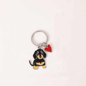 Porte-clés en émail en forme de chien pour la vente en gros, breloque pour clés de voiture, pendentif de sac, cadeau pour les amoureux des animaux, souvenir et cadeau promotionnel - Product Image 5