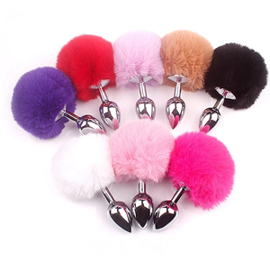 <span class=keywords><strong>Plug</strong></span> anus en métal avec queue de lapin, chat renard, chien, <span class=keywords><strong>plug</strong></span> anal, jouets sexuels pour adultes - Product Image 1