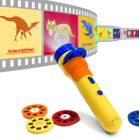 Lampe torche de projection pour enfants avec motifs de scènes marines, outil éducatif pour l'exploration du monde océanique