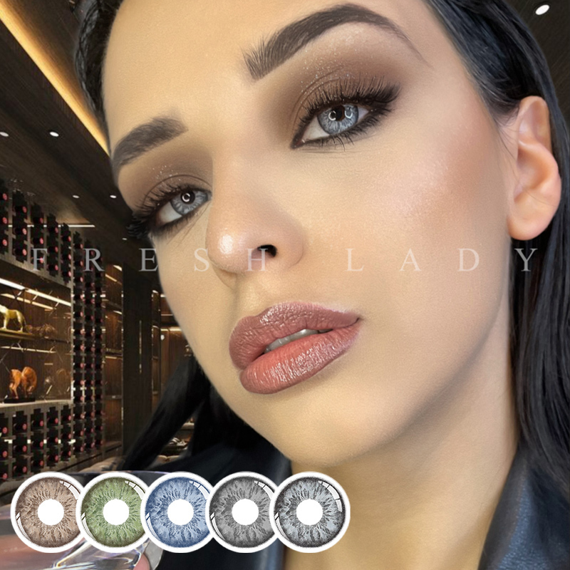 Linagguo Fresh Lady cocktail series eye fashion coloured wholesale contact lenses