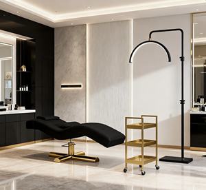 เตียงต่อขนตาโค้งรุ่นใหม่ โต๊ะนวดขนตา เฟอร์นิเจอร์ร้านเสริมสวย - Product Image 1