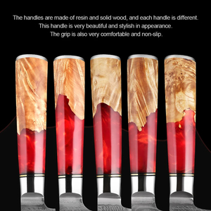 Xituo Damascus tiện ích dao 5 inch sắc nét cạnh Damascus thép đầu bếp dao Ergonomic hander 67 lớp giả mạo lưỡi dao nhà bếp - Product Image 5