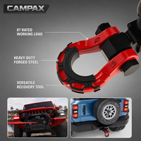 [CAMPAX] Trailer Hitch Receiver D-Shackle Tow Ball 2in 8T Baja Tempa untuk Penarikan Off-Road 4x4 |   Konektor gandengan