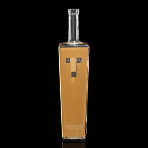 <strong>Vodka</strong> Rhum Gold Personal Spirits Decal <strong>1</strong> <strong>Litre</strong> Glass Bottle 1000ml - Product Image 1