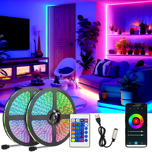 Bande lumineuse <span class=keywords><strong>LED</strong></span> intelligente extérieure étanche personnalisée 2835 5050 5M 10M 15M 20M 30M, néon décoratif pour roues, RGB <span class=keywords><strong>RGBW</strong></span> 24V 12V 5V - Product Image 1