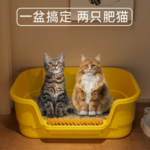 กระบะทรายแมวขนาดใหญ่พิเศษ แบบกึ่งปิด ป้องกันการกระเด็น ป้องกันกลิ่นอับ สำหรับสัตว์เลี้ยง - Product Image 3